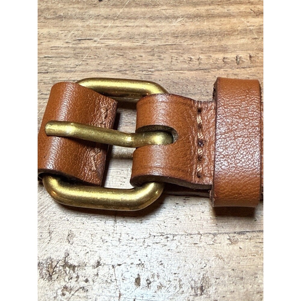 Madewell Elsewhere Belt Bag Brown Leather Knot Tie Flap Sz 26”-34” - Picture 3 of 9